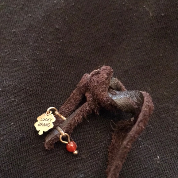 Lucky Brand dbl star on suede 22” tie where u want - Picture 4 of 4